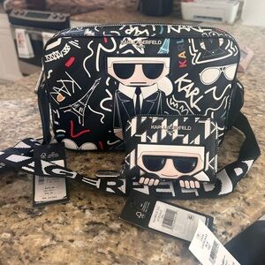 Karl Lagerfeld Paris Maybelle Crossbody & Wallet Duo – NWT 🖤✨